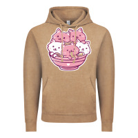 Vintage Coffee kawaii cat ramen   cute gift Vintage Hoodie - linhVisuals