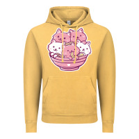 Vintage Mustard kawaii cat ramen   cute gift Vintage Hoodie - linhVisuals