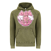 Vintage Olive kawaii cat ramen   cute gift Vintage Hoodie - linhVisuals