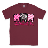 Burgundy happy valentines day dentist Classic Tee - OliviaCreatesArt
