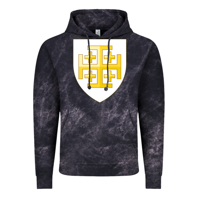 Arms Of The Kingdom Of Jerusalem Vintage Hoodie by linhVisuals | Teevron