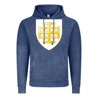 Vintage Denim arms of the kingdom of jerusalem Vintage Hoodie - linhVisuals