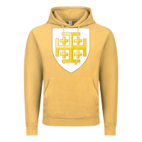 Vintage Mustard arms of the kingdom of jerusalem Vintage Hoodie - linhVisuals