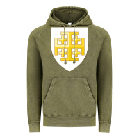 Vintage Olive arms of the kingdom of jerusalem Vintage Hoodie - linhVisuals
