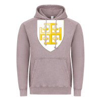 Vintage Zinc arms of the kingdom of jerusalem Vintage Hoodie - linhVisuals