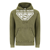Vintage Olive das sound machine Vintage Hoodie - linhVisuals