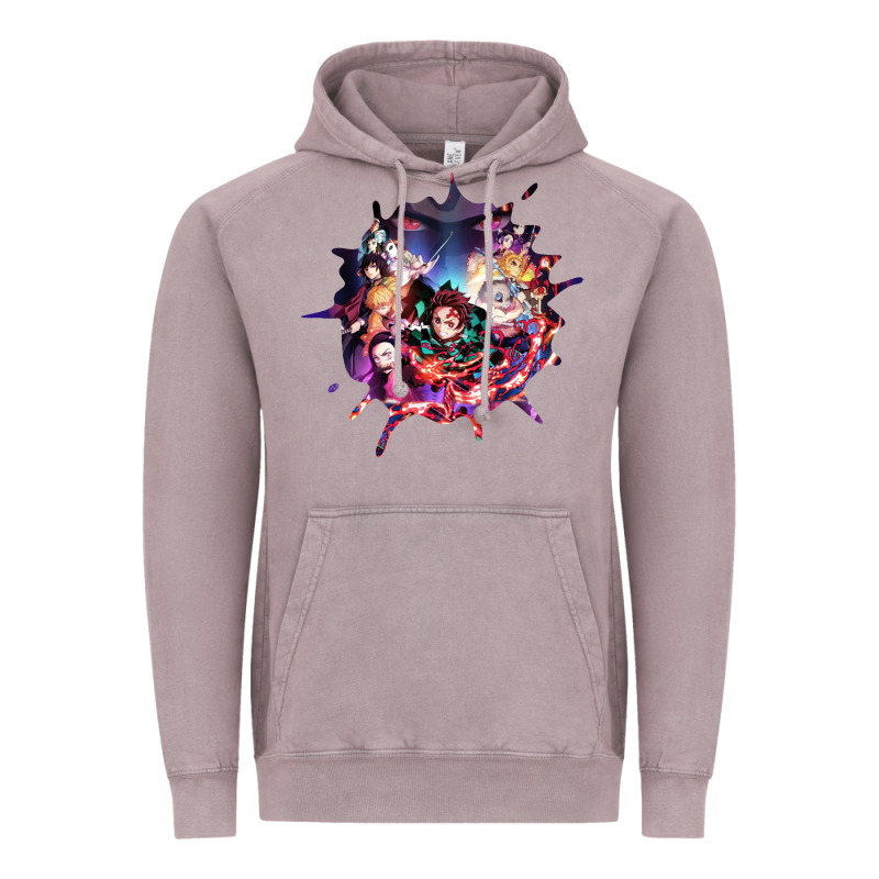 Kimetsu No Yaibathe Hinokami Chronicles Vintage Hoodie by linhVisuals | Teevron
