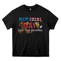 Black Memorial day honor ans remember Heavy Core Tee - CowGirlArtShop