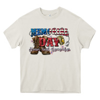 Cream Memorial day honor ans remember Heavy Core Tee - CowGirlArtShop