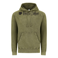 Vintage Olive suitable-peet's-coffee-worn Vintage Hoodie - linhVisuals