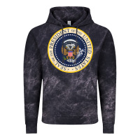 Cloud Black fake presidential seal Vintage Hoodie - linhVisuals