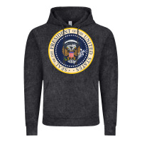 Vintage Black fake presidential seal Vintage Hoodie - linhVisuals