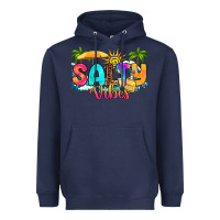 Navy salty vibes Heavyweight Hoodie - RanaPortraitStore