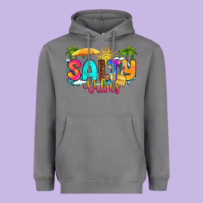 Salty Vibes Heavyweight Hoodie Designed By Ranaportraitstore