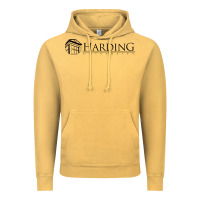 Vintage Mustard Harding University Vintage Hoodie - linhVisuals