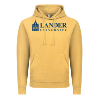 Vintage Mustard Lander University Vintage Hoodie - linhVisuals