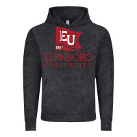 Vintage Black Edinboro University Vintage Hoodie - linhVisuals