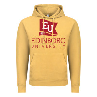 Vintage Mustard Edinboro University Vintage Hoodie - linhVisuals