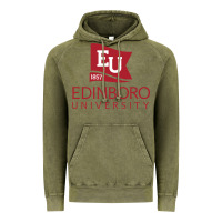 Vintage Olive Edinboro University Vintage Hoodie - linhVisuals