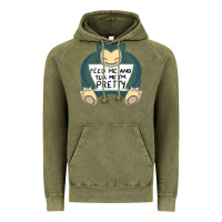 Vintage Olive feed me snrlx Vintage Hoodie - linhVisuals