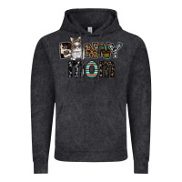 Vintage Black bunny mom Vintage Hoodie - CowhideDigitalArt