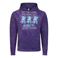 Cloud Purple axolotl questions Vintage Hoodie - linhVisuals