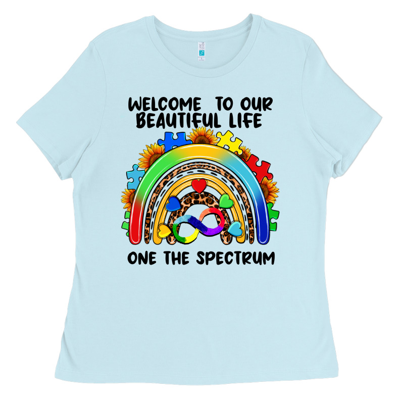 Autism Rainbow Ladies Tee by FaDigitalArtStudio | Teevron