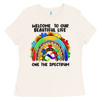 Bone Autism rainbow Ladies Tee - FaDigitalArtStudio