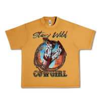 Peanut Butter Stay Wild Cowgirl Urban Heavy Tee - FaDigitalArtStudio
