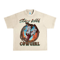 Sandshell Stay Wild Cowgirl Urban Heavy Tee - FaDigitalArtStudio