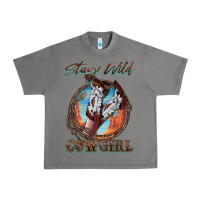 Tornado Stay Wild Cowgirl Urban Heavy Tee - FaDigitalArtStudio