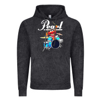 Vintage Black the muppet show animal playing pearl drums Vintage Hoodie - linhVisuals
