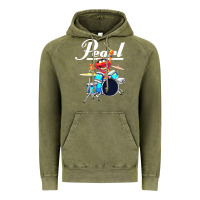Vintage Olive the muppet show animal playing pearl drums Vintage Hoodie - linhVisuals