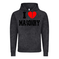 Vintage Black i love masonry Vintage Hoodie - linhVisuals