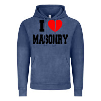 Vintage Denim i love masonry Vintage Hoodie - linhVisuals