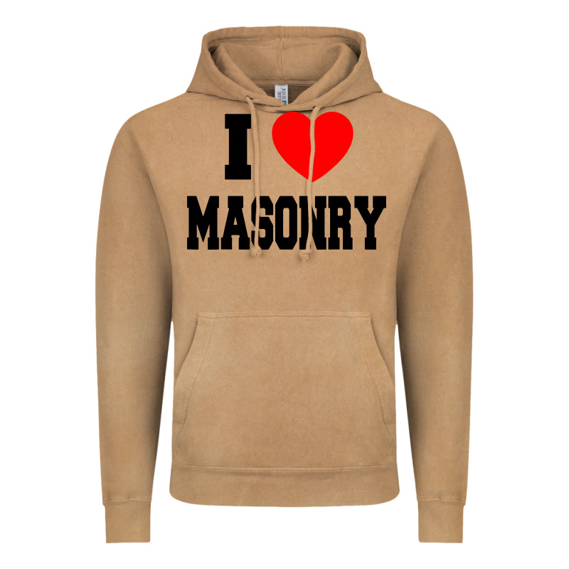 I Love Masonry Vintage Hoodie by linhVisuals | Teevron