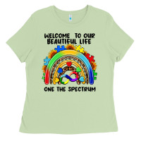 Matcha Autism rainbow Ladies Tee - FaDigitalArtStudio