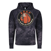 Cloud Black as slow as possible Vintage Hoodie - linhVisuals