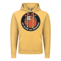 Vintage Mustard as slow as possible Vintage Hoodie - linhVisuals