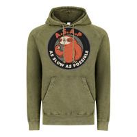 Vintage Olive as slow as possible Vintage Hoodie - linhVisuals