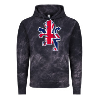 Cloud Black great britain national Vintage Hoodie - linhVisuals