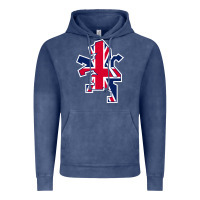 Vintage Denim great britain national Vintage Hoodie - linhVisuals