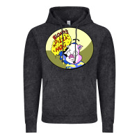 Vintage Black bloaty pizza hog Vintage Hoodie - linhVisuals