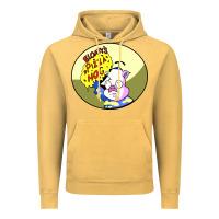 Vintage Mustard bloaty pizza hog Vintage Hoodie - linhVisuals