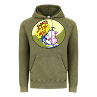 Vintage Olive bloaty pizza hog Vintage Hoodie - linhVisuals