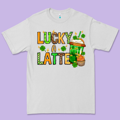 St. Patrick's Lucky A Latte Premium Tee Designed By Oliviacreatesart