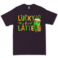 Plum St. Patrick's Lucky a latte Premium Tee - OliviaCreatesArt