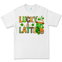 White St. Patrick's Lucky a latte Premium Tee - OliviaCreatesArt