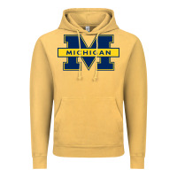 Vintage Mustard michigan Vintage Hoodie - linhVisuals