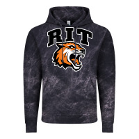 Cloud Black tiger Vintage Hoodie - linhVisuals